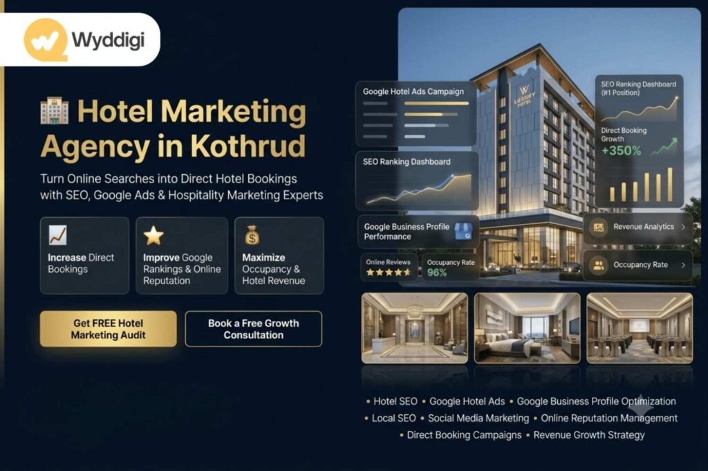 Hotel Marketing Agency in Kothrud, Hotel SEO Services Kothrud, Resort Marketing Agency Kothrud