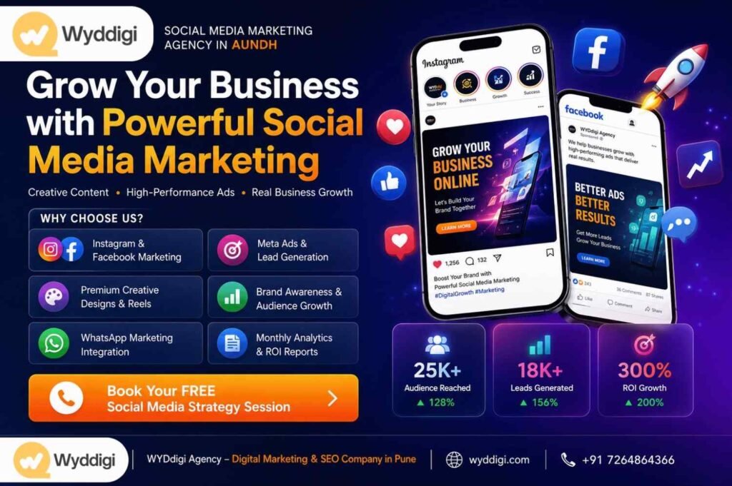 Social Media Marketing Agency in Aundh, Social Media Marketing Services in Aundh, Facebook Ads Agency Aundh, Instagram Marketing Agency Aundh