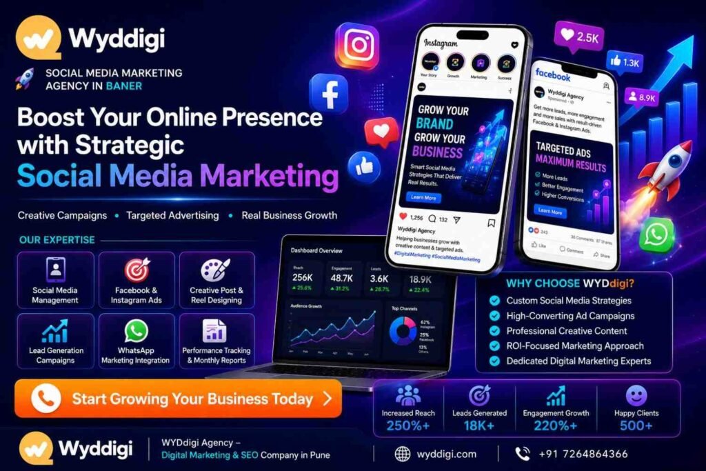 Social Media Marketing Agency in Baner, Social Media Marketing Services in Baner, Facebook Ads Agency Baner, Instagram Marketing Agency Baner