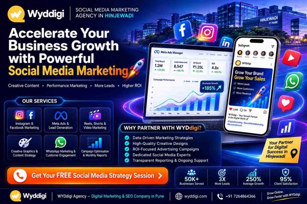 Social Media Marketing Agency in Hinjewadi, Social Media Marketing Services in Hinjewadi, Facebook Ads Agency Hinjewadi, Instagram Marketing Agency Hinjewadi