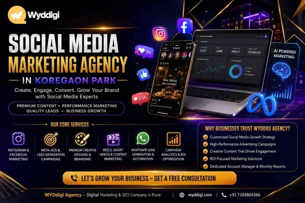 Social Media Marketing Agency in Koregaon Park, Social Media Marketing Services in Koregaon Park, Facebook Ads Agency Koregaon Park, Instagram Marketing Agency Koregaon Park
