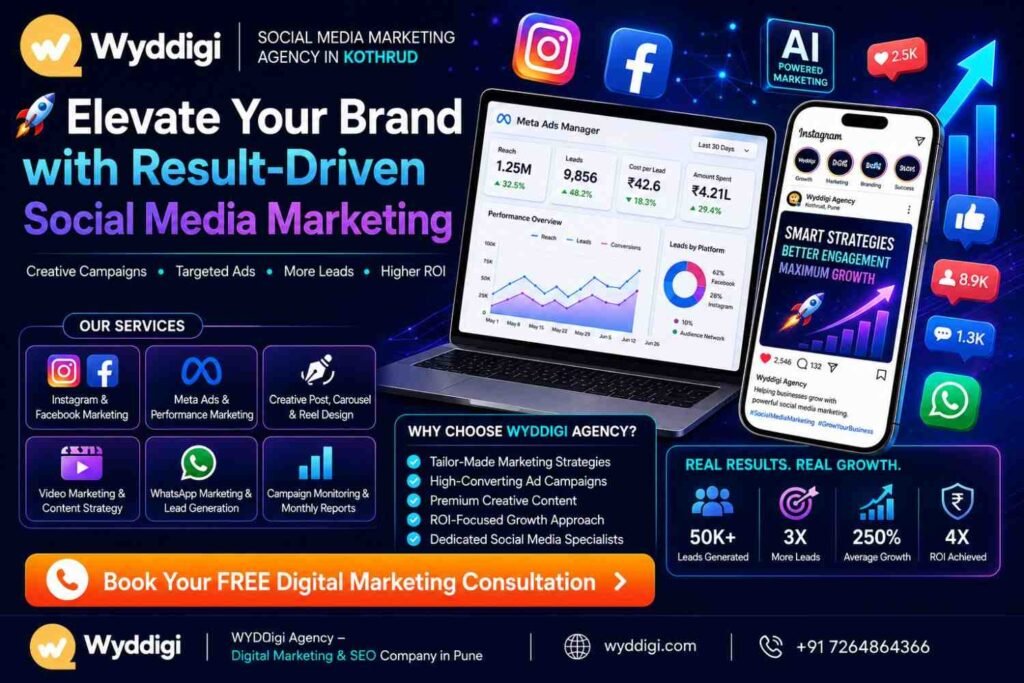 Social Media Marketing Agency in Kothrud, Social Media Marketing Services in Kothrud, Facebook Ads Agency Kothrud, Instagram Marketing Agency Kothrud