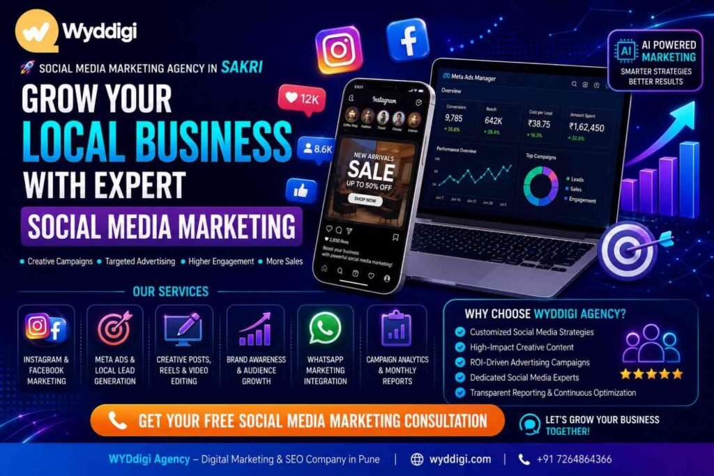Social Media Marketing Agency in Sakri, Social Media Marketing Services in Sakri, Facebook Ads Agency Sakri, Instagram Marketing Agency Sakri