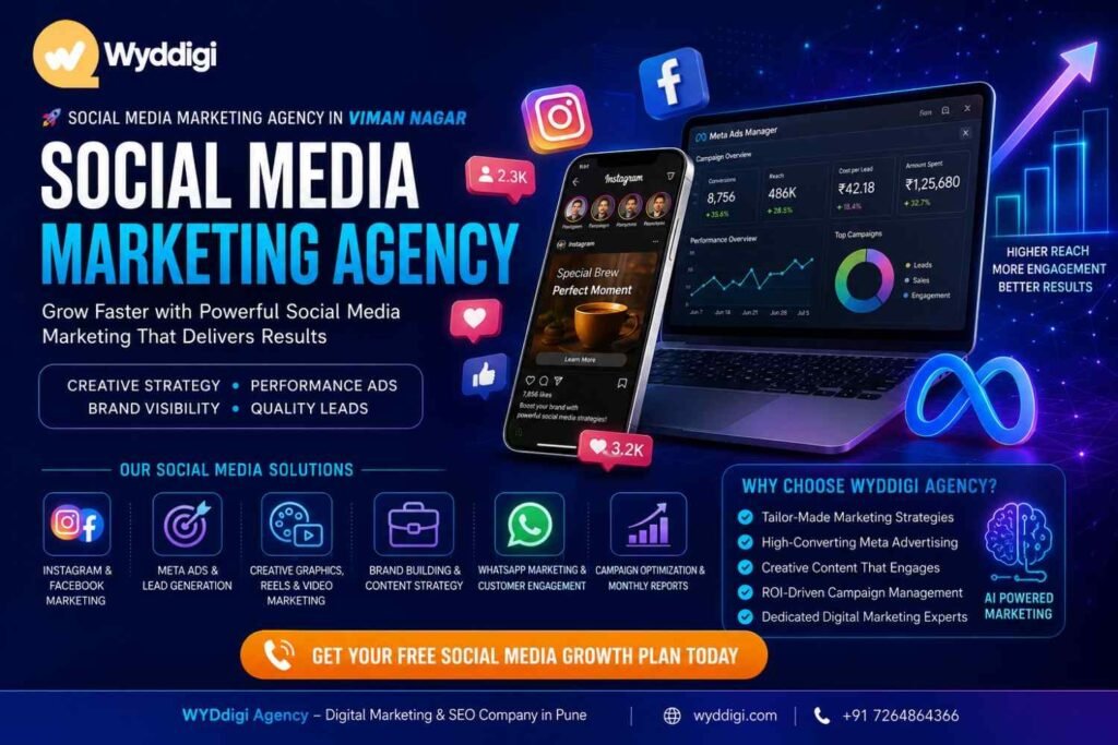 Social Media Marketing Agency in Viman Nagar, Social Media Marketing Services in Viman Nagar, Facebook Ads Agency Viman Nagar, Instagram Marketing Agency Viman Nagar